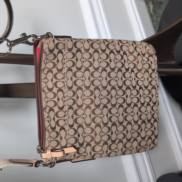 Coach Signature Canvas Crossbody. EUC - Picture 4 of 7